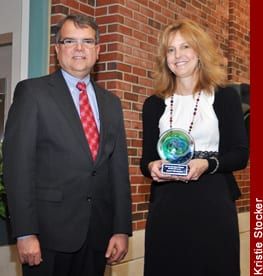 Joe Hohner and the Victor Award winner, Laurie Wesolowicz
