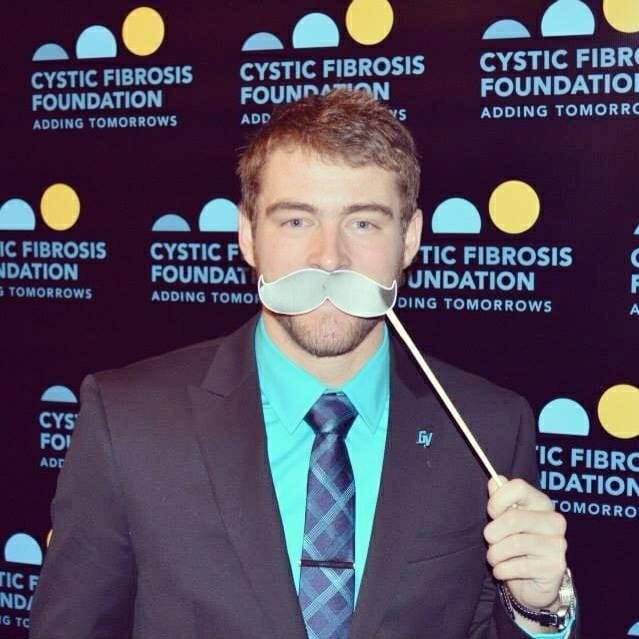 Brandon Erhart at a Friends and Family of Cystic Fibrosis event. 