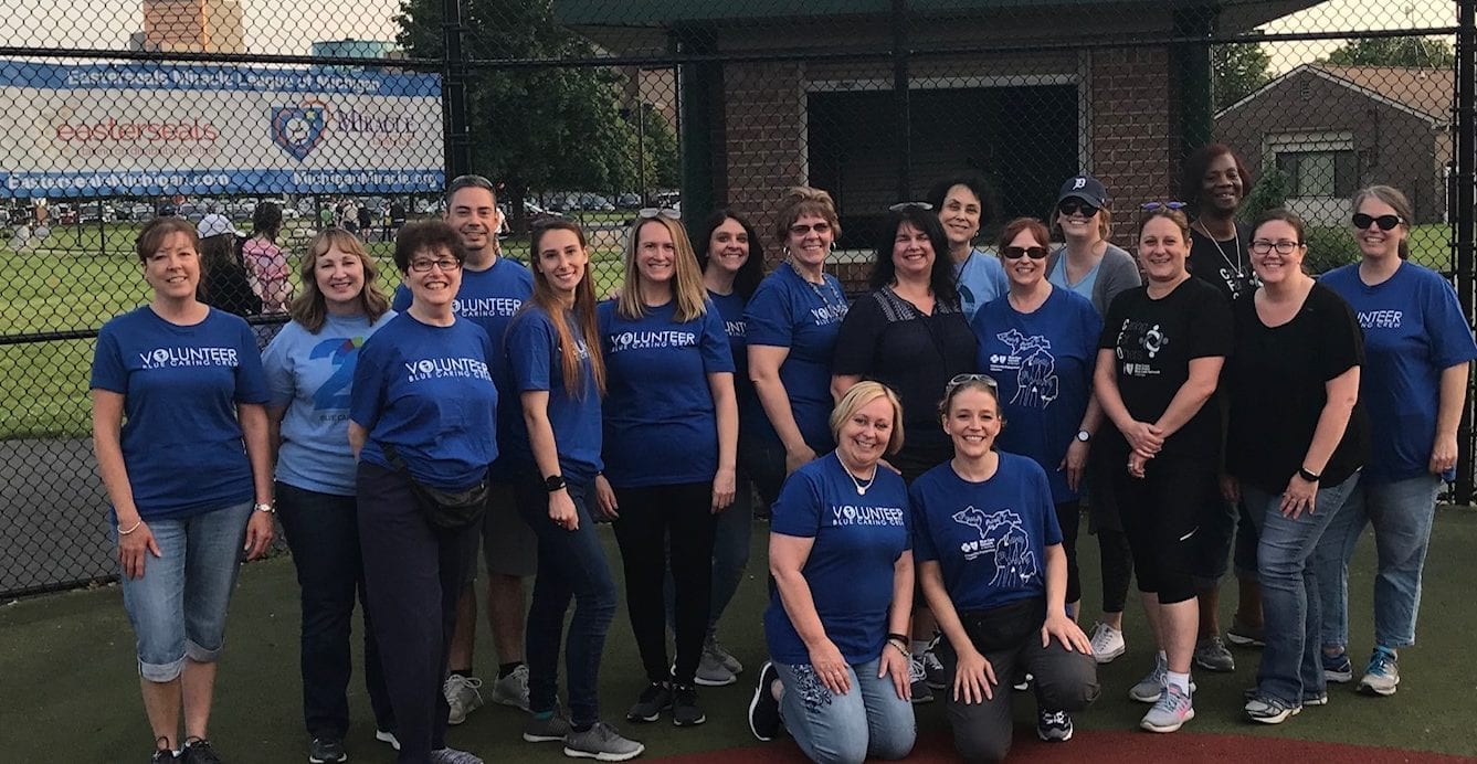 The Blue Care Network 2019 Miracle League team. 