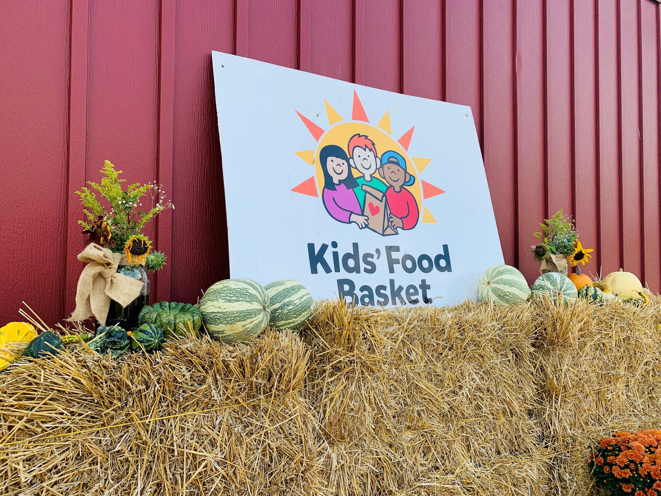 Kids' Food Basket sign